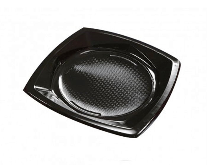 Plastic Borden Vierkant Zwart 23cm (20st) afbeelding
