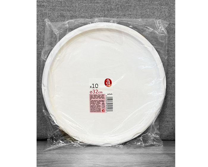 Plastic Borden Wit - 26cm - 50 stuks afbeelding
