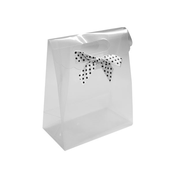 Transparante Cadeautas Dots S afbeelding