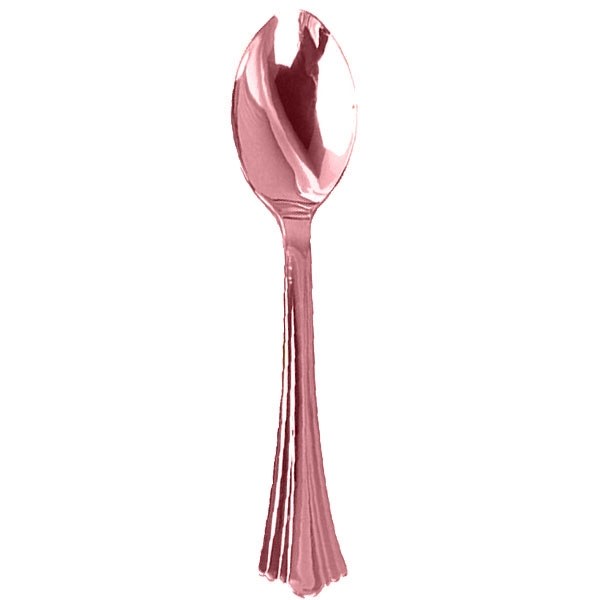 Plastic Lepels Metallic Roségoud (10st) afbeelding