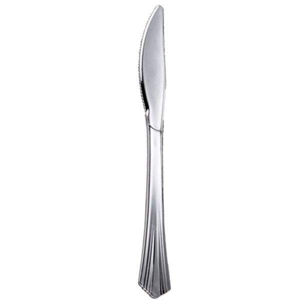 Plastic Messen Metallic Zilver (10st) afbeelding