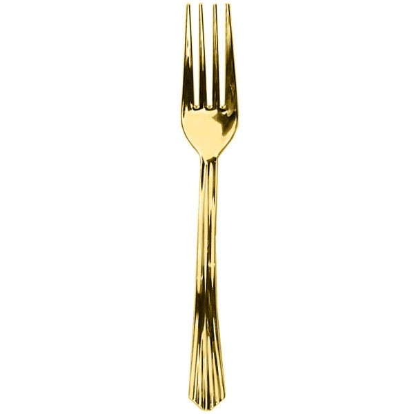 Plastic Vorken Metallic Goud (10st) afbeelding