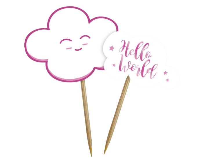 Prikkers Hello World Roze (24st) afbeelding