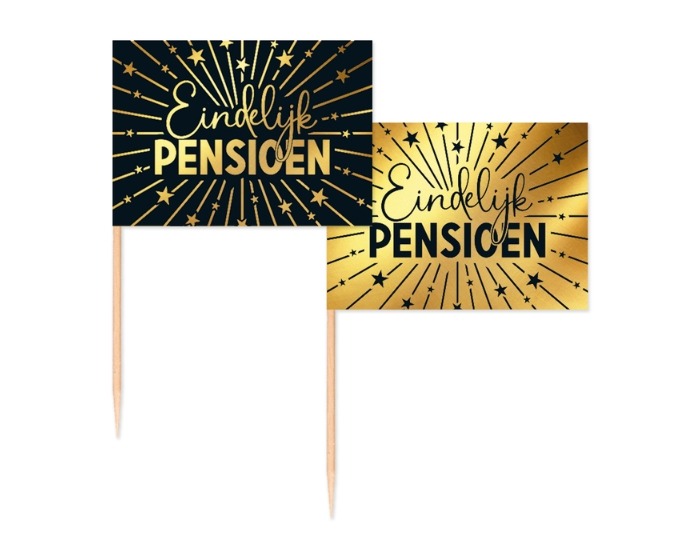 Prikkers Eindelijk Pensioen - 50 stuks afbeelding