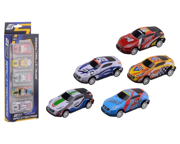 Race Auto's - 7cm - 5 stuks afbeelding