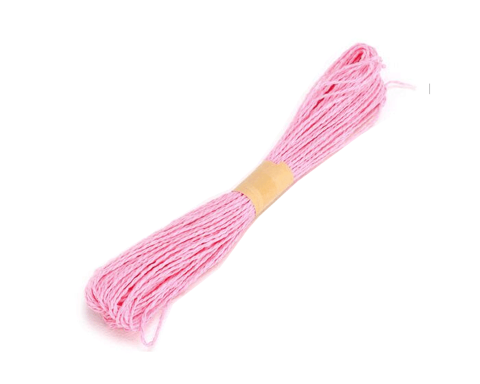 Raffia Touw Roze (30m) afbeelding