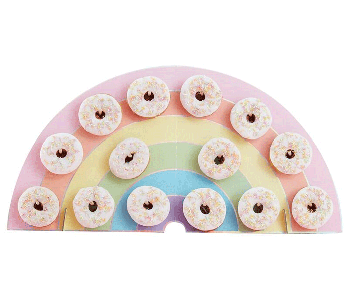 Regenboog Donut Wall Ginger Ray afbeelding