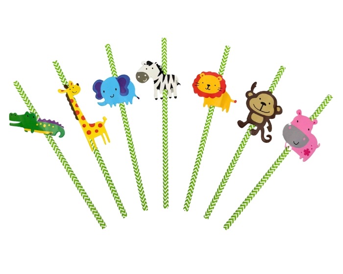 Rietjes Jungle Dieren - 19,5cm - 7 stuks afbeelding