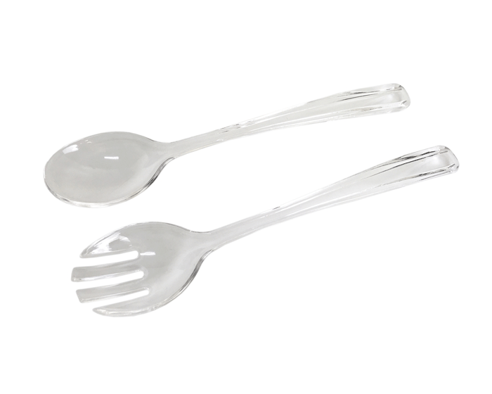Salade Bestek Transparant (2dlg) afbeelding