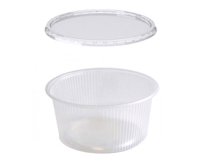 Saladebakjes Rond met deksel 250cc (100st) afbeelding