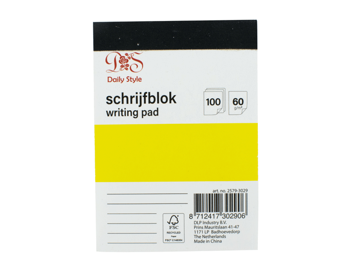 Schrijfblok Gelinieerd A7 afbeelding
