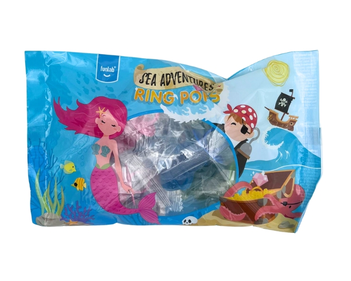 Sea Adventure Ring Pops Funlab 16gr (5st) afbeelding