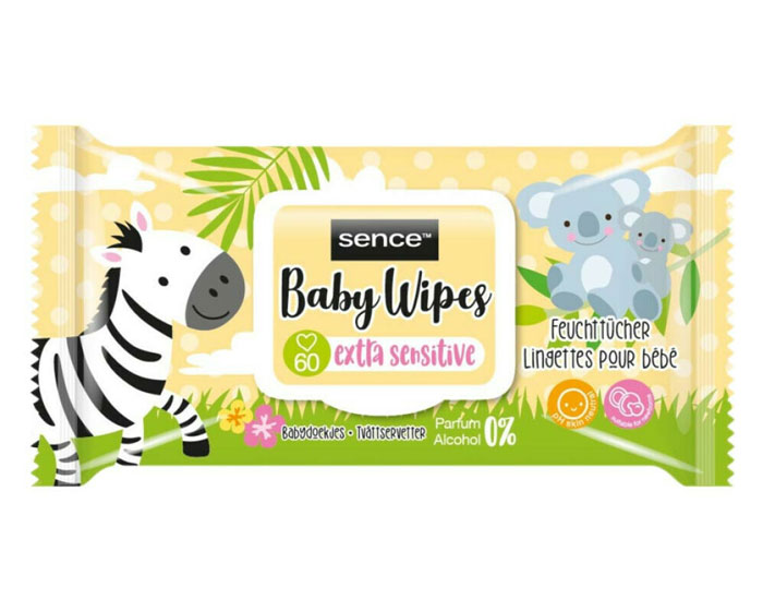 Sence Baby Billendoekjes Extra Sensitive (60st) afbeelding