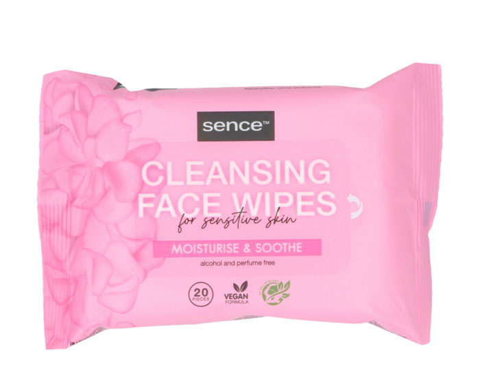 Sence Reinigingsdoekjes Sensitive Skin (20st) afbeelding