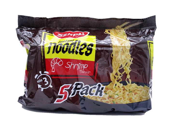 Senpai Instant Noodles Shrimp 5-pack afbeelding