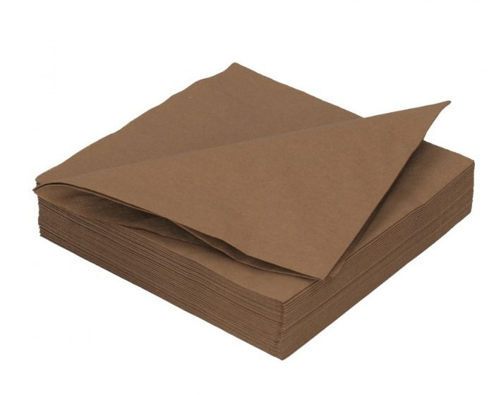 Servetten Bruin (100st) afbeelding