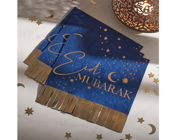 Servetten Eid Mubarak Ginger Ray - 16 stuks afbeelding