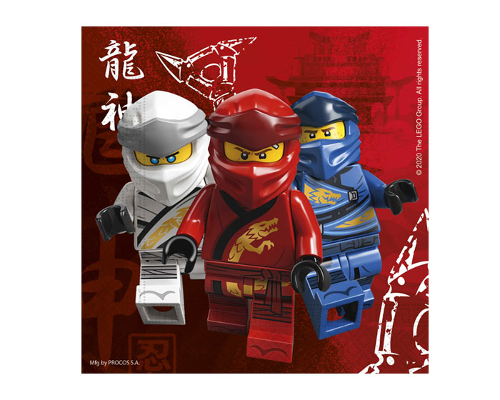 Servetten LEGO Ninjago (20st) afbeelding