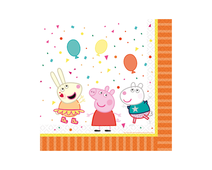 Servetten Peppa Pig Confetti (16st) afbeelding