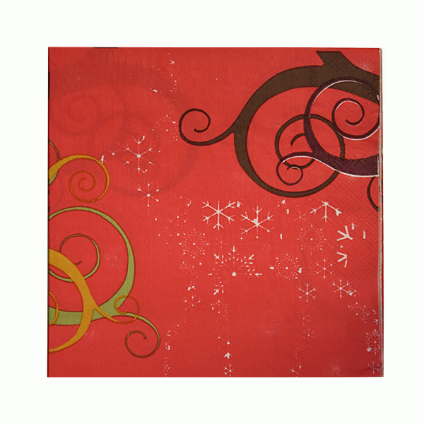 Servetten Kerst Sneeuwvlokjes - 20 stuks afbeelding