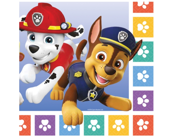 Servetten Paw Patrol Rainbow (16st) afbeelding