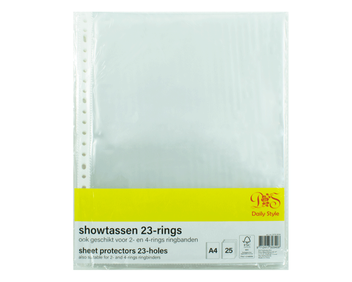 Showtassen 23-rings A4 (25st) afbeelding