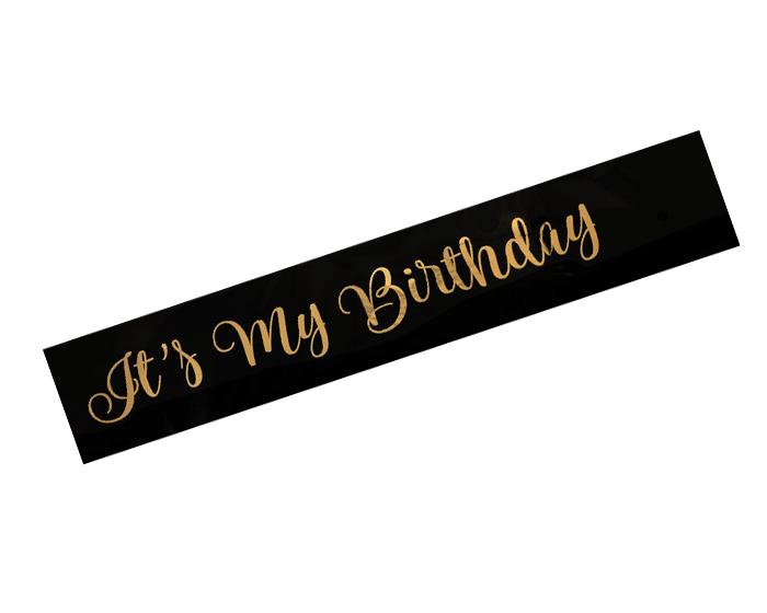 Sjerp It's My Birthday Zwart/Goud afbeelding