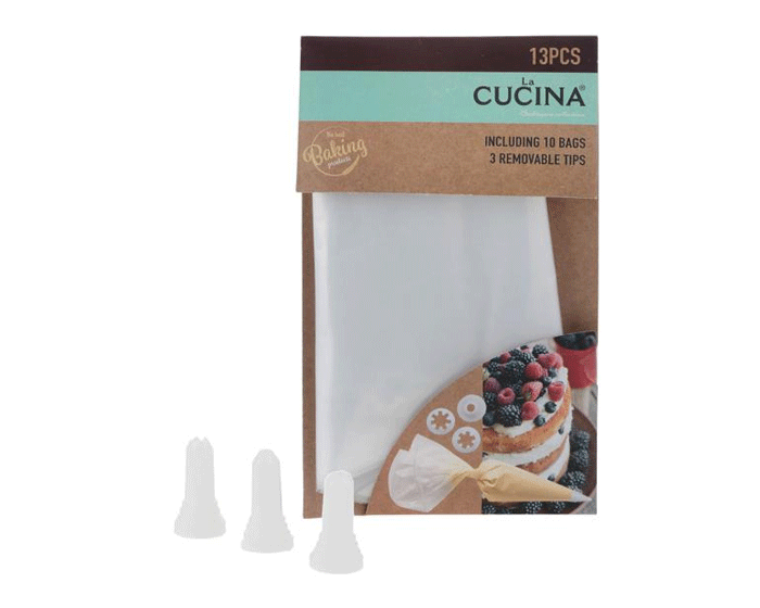 La Cucina Slagroomspuitset Wegwerp (13dlg) afbeelding