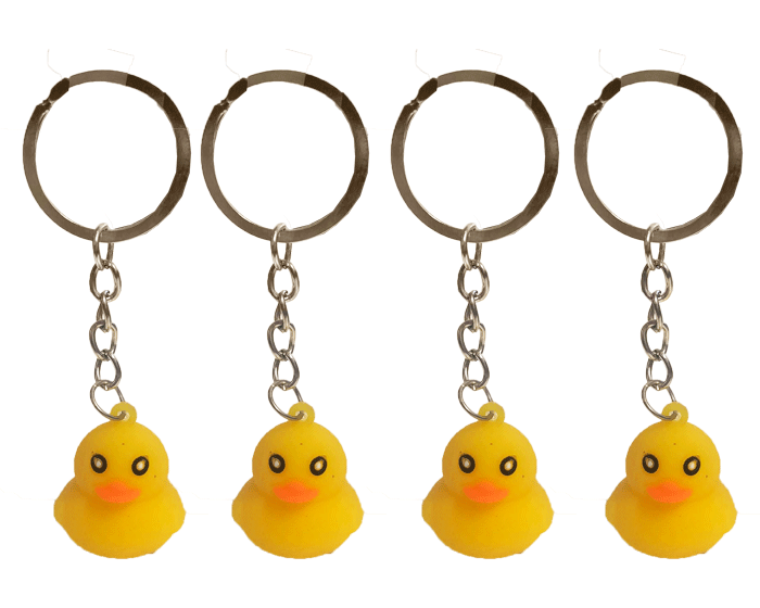 Sleutelhangers Eendjes (4st) afbeelding