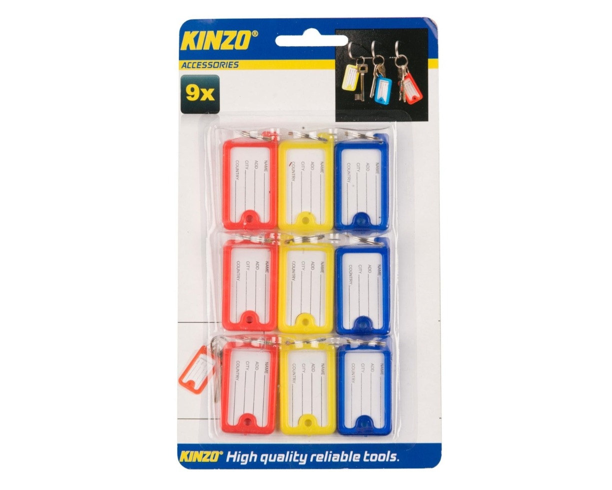 Sleutelhanger Naamplaatje Kinzo - 9 stuks afbeelding