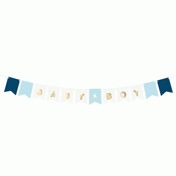 Slinger Baby Boy Blauw&Goud (3m) afbeelding