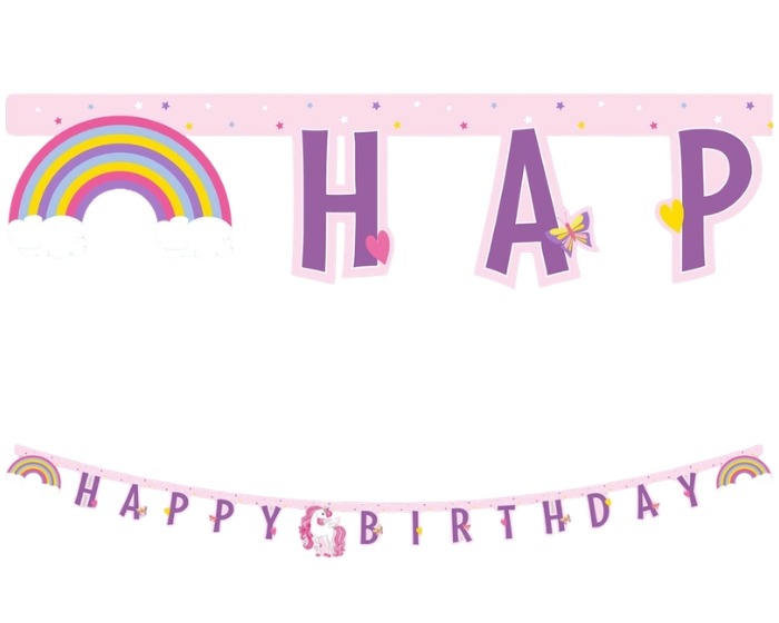 Letterslinger Unicorn Rainbow Colors - 2m afbeelding