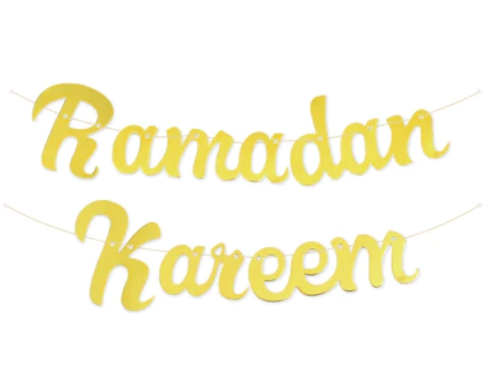Slinger Ramadan Kareem Script Goud afbeelding