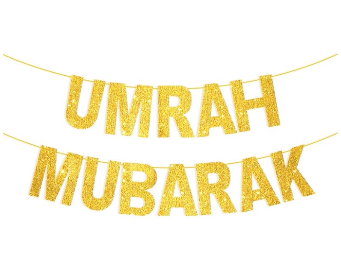 Slinger Umrah Mubarak - Goud afbeelding