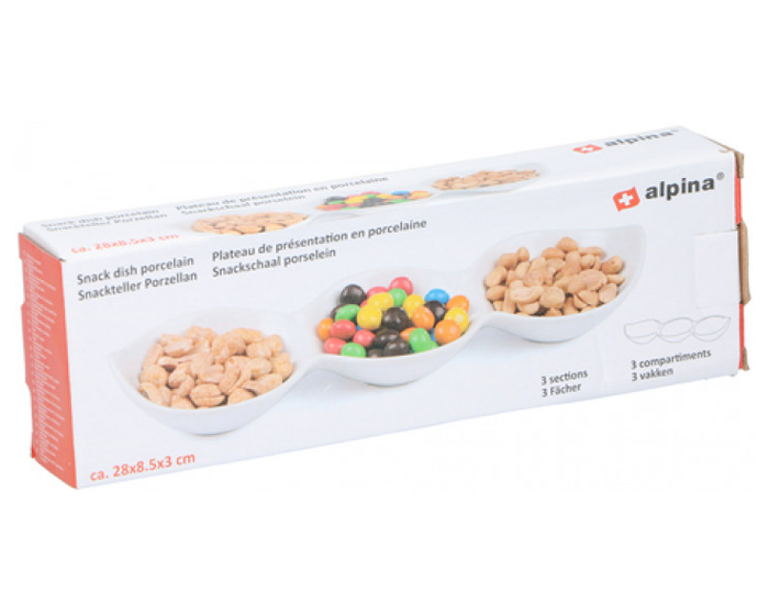 Alpina Snackschaal Porcelein (28x8,5x3cm) afbeelding