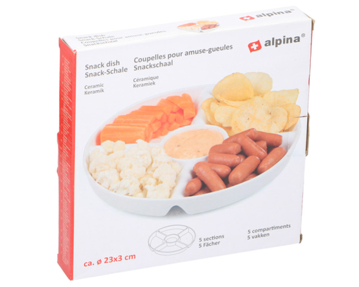 Alpina Snackschaal 5-vaks Keramiek afbeelding