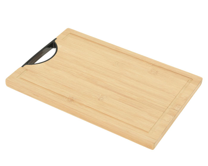 Bamboe Snijplank + Zwarte Handgreep (23x33cm) afbeelding