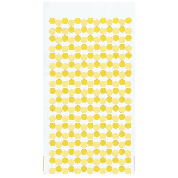 Uitdeelzakjes Cellofaan Dots Geel (12st) afbeelding