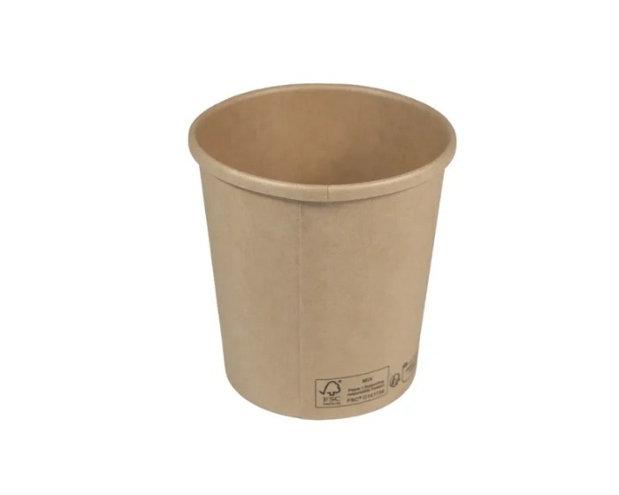 Kartonnen Soepkom Kraft - 470ml (16oz) - 25 stuks afbeelding