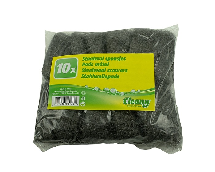 Staalwol sponsjes - 10 stuks afbeelding