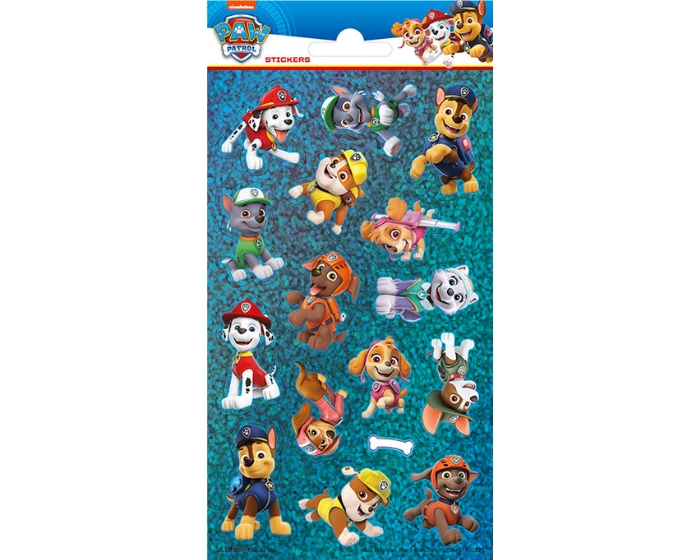 Laser Stickers Paw Patrol (16st) afbeelding