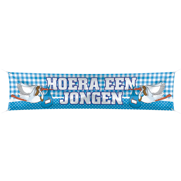 * Straatbanner Jongen afbeelding