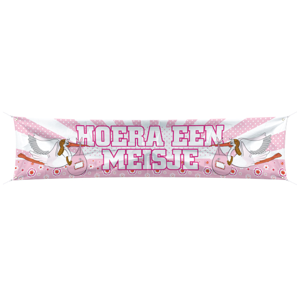 * Straatbanner Meisje afbeelding