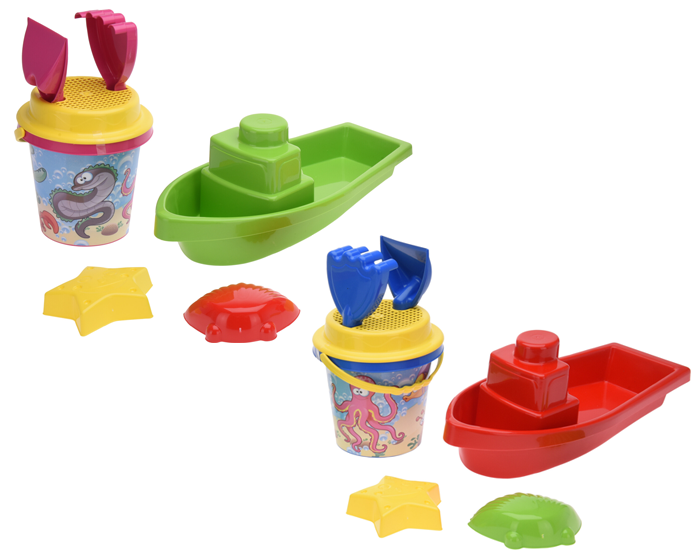 Strandemmerset (7dlg) Assorti afbeelding