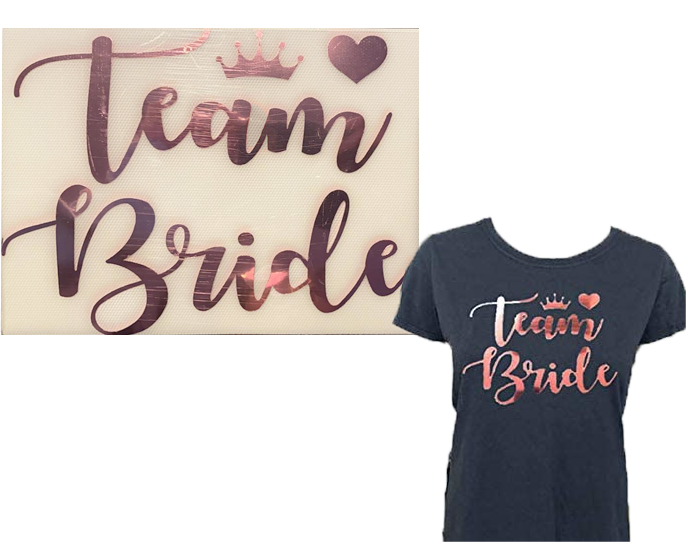 Team Bride T-shirt Strijkvellen (3st) afbeelding