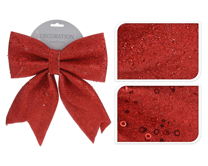 Kerstdeco Strik XL Rood afbeelding