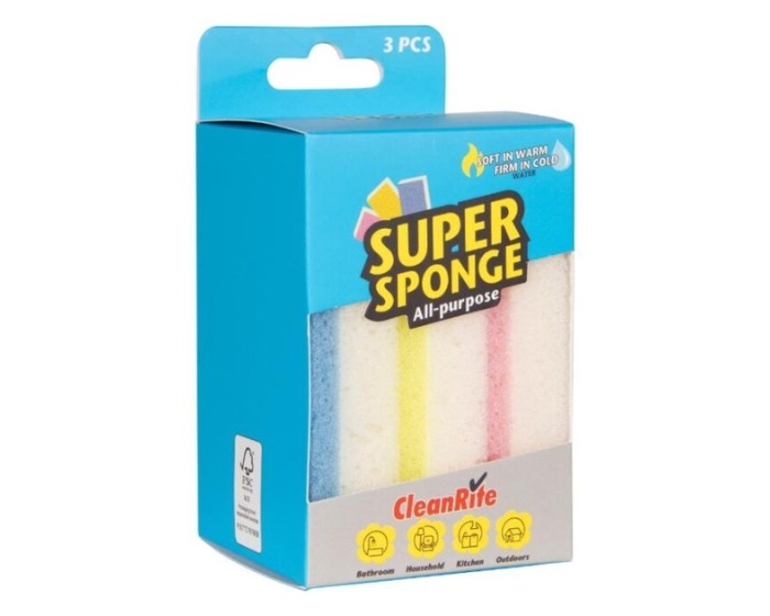 Super Sponge All-purpose CleanRite - 3 stuks afbeelding