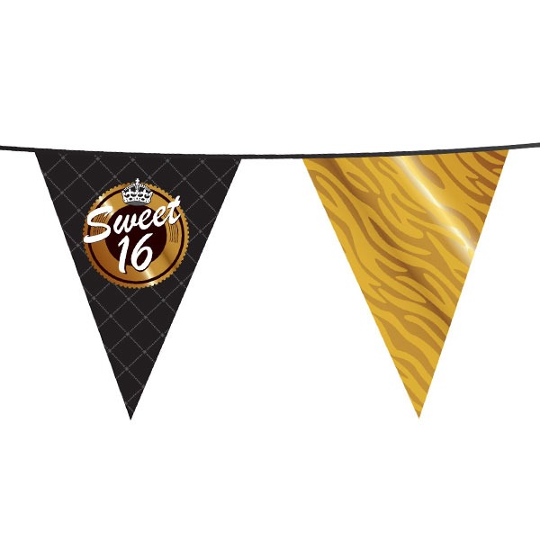 Vlaggenlijn Sweet 16 Gold  (10m) afbeelding