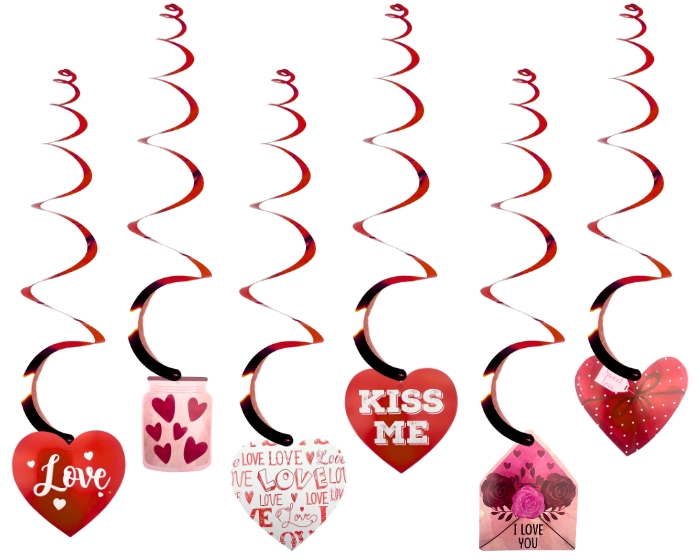 Swirls Love (6st) afbeelding