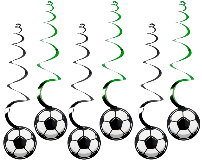 Swirls Voetbal (6st) afbeelding
